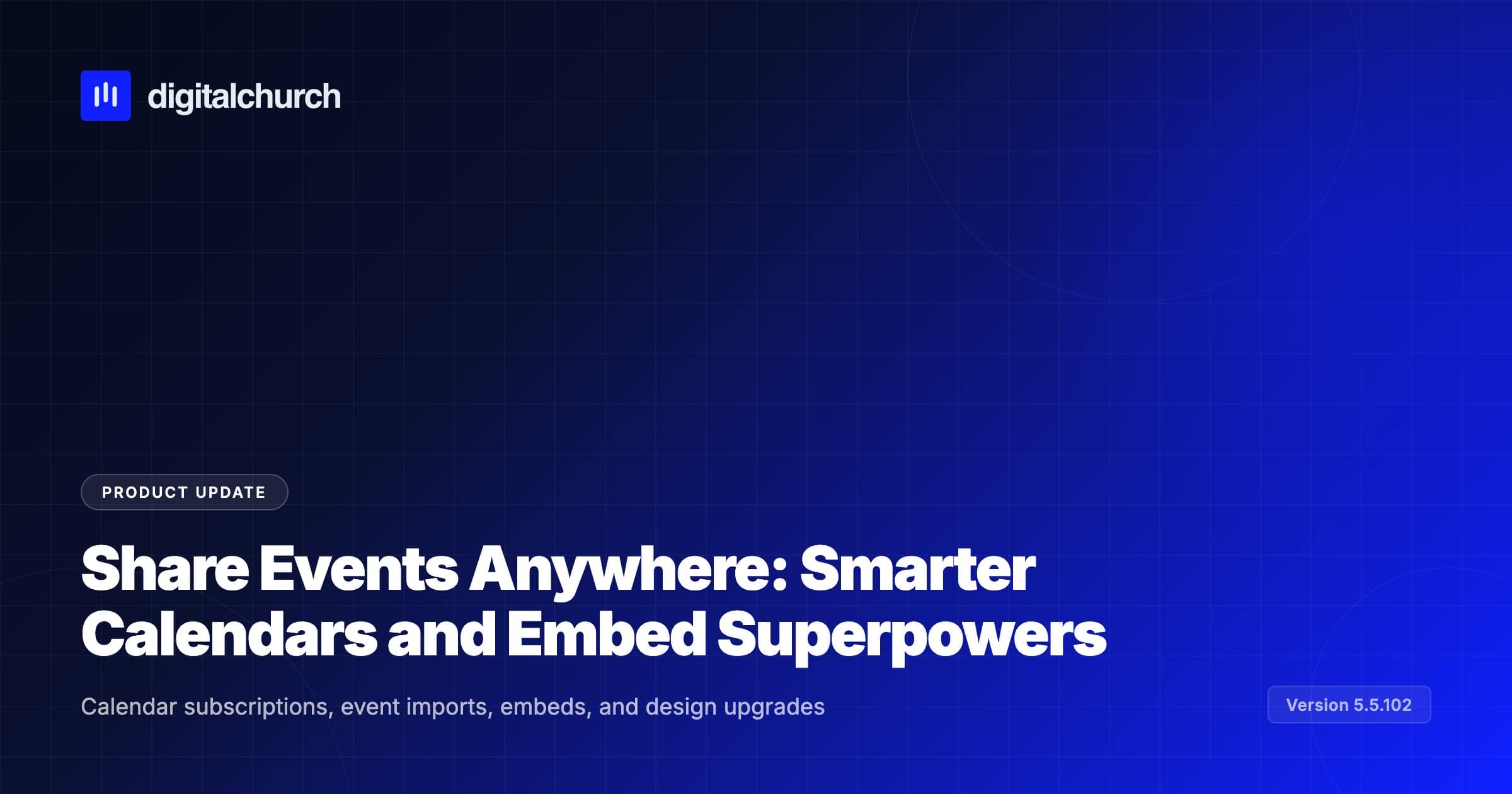 Share Events Anywhere changelog graphic